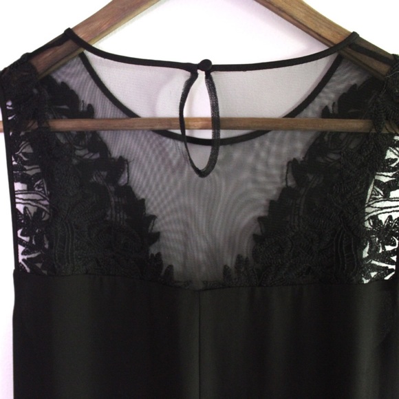 BCBGMaxazria NWT Cassidy Sleeveless Embroidered Lace High Low Dress 2 - Picture 7 of 8